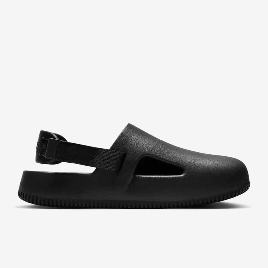 Men's Nike Calm Mule Slides - Black - product image from the listing.