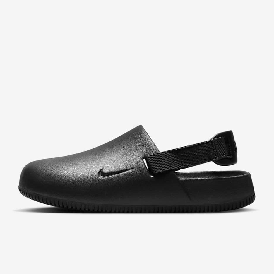 Men's Nike Calm Mule Slides - Black - product image from the listing.
