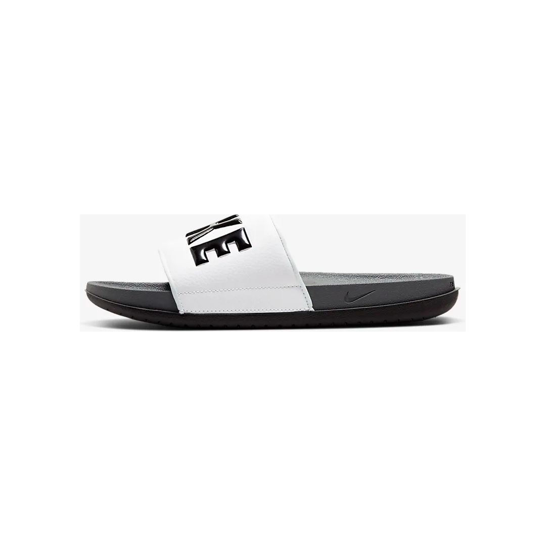 Men's Nike Offcourt Slides - Dark Grey / White / Black - product image from the listing.