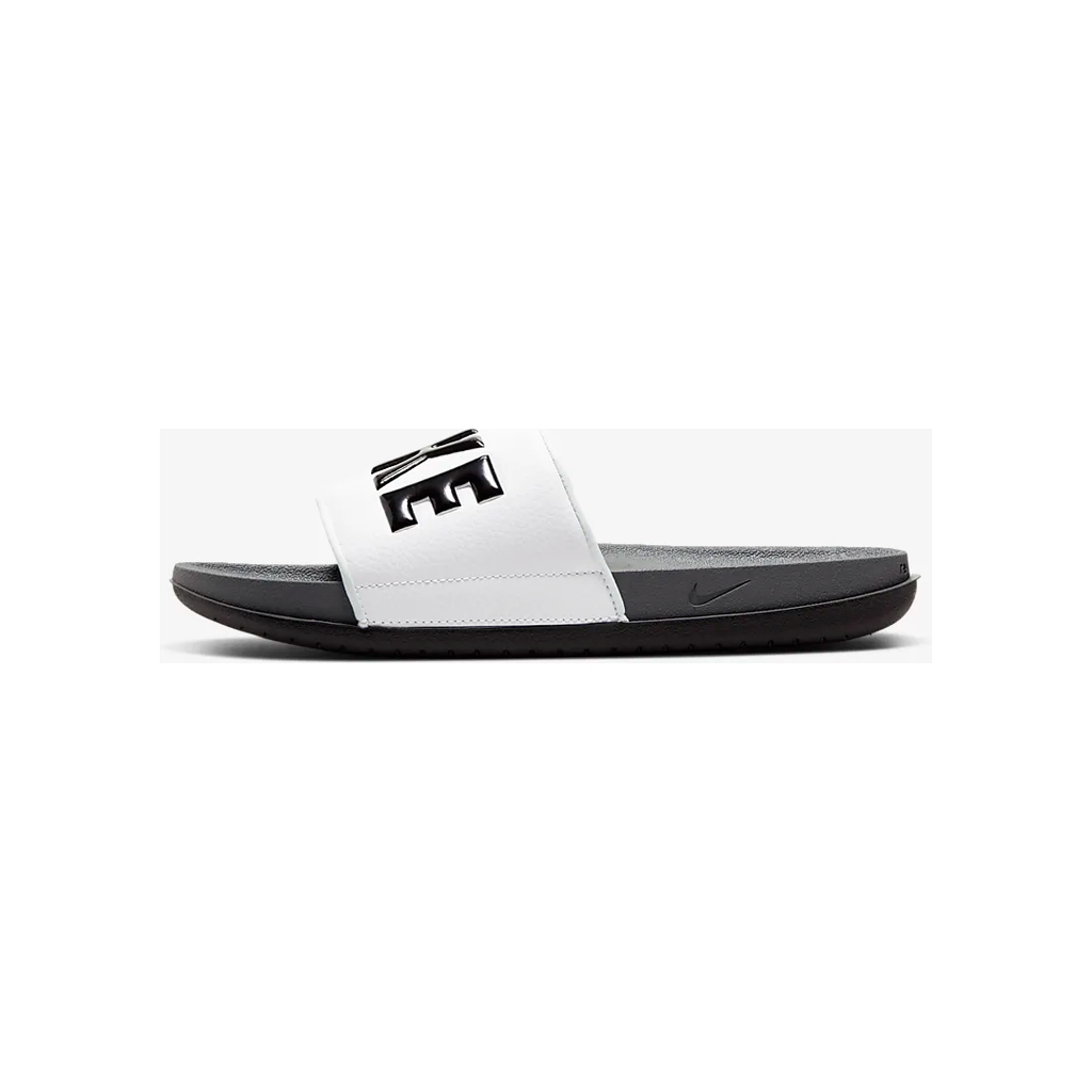 Men's Nike Offcourt Slides - Dark Grey / White / Black - product image from the listing.