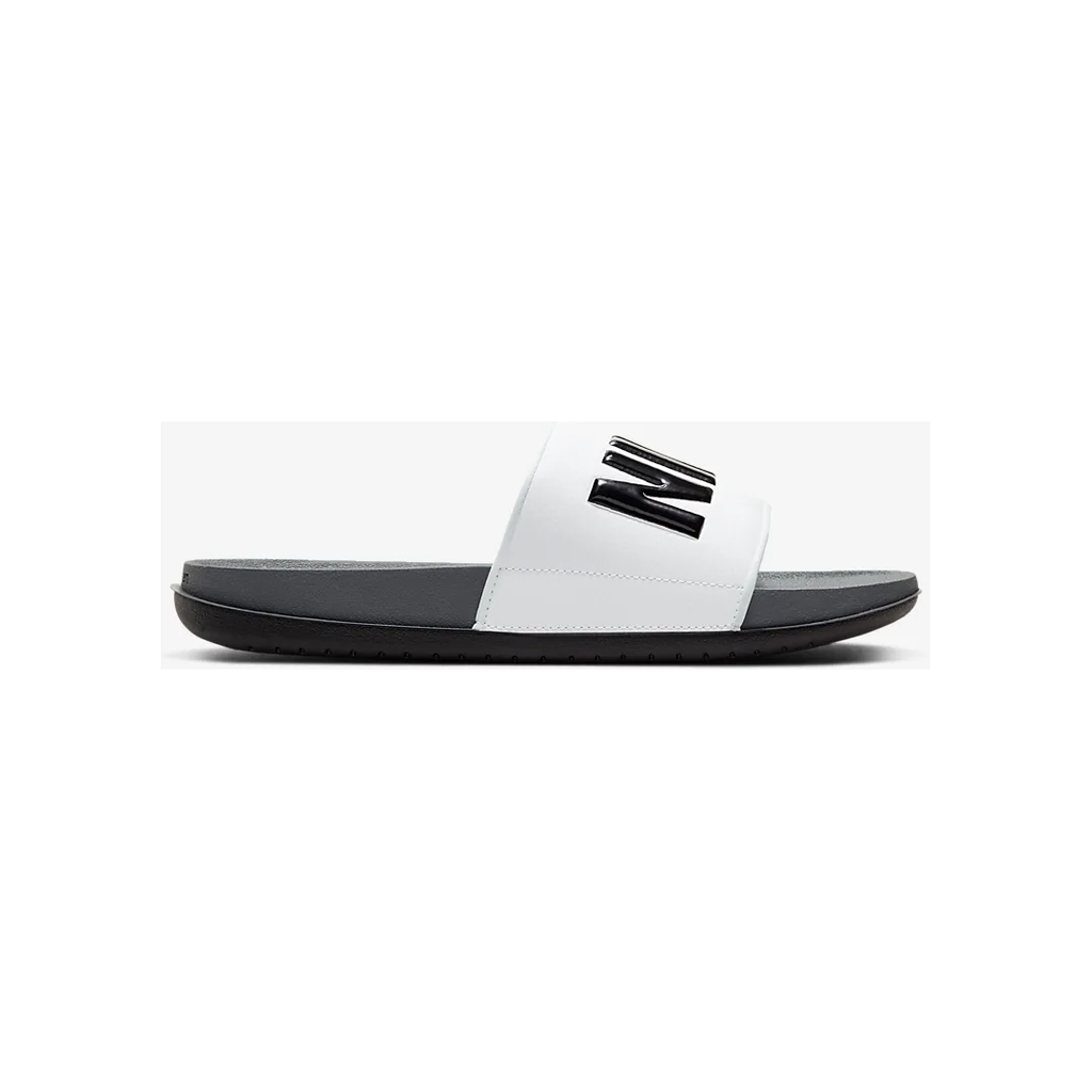 Men's Nike Offcourt Slides - Dark Grey / White / Black - product image from the listing.