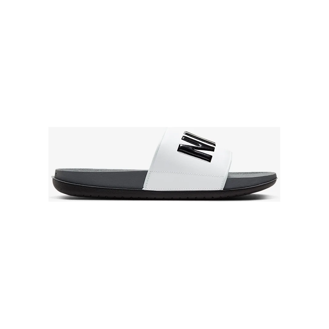 Men's Nike Offcourt Slides - Dark Grey / White / Black - product image from the listing.