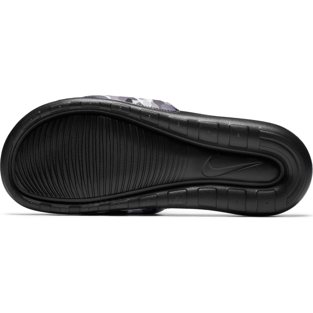 Men's Nike Victori One Slides - Black / Gray Camo - product image from the listing.