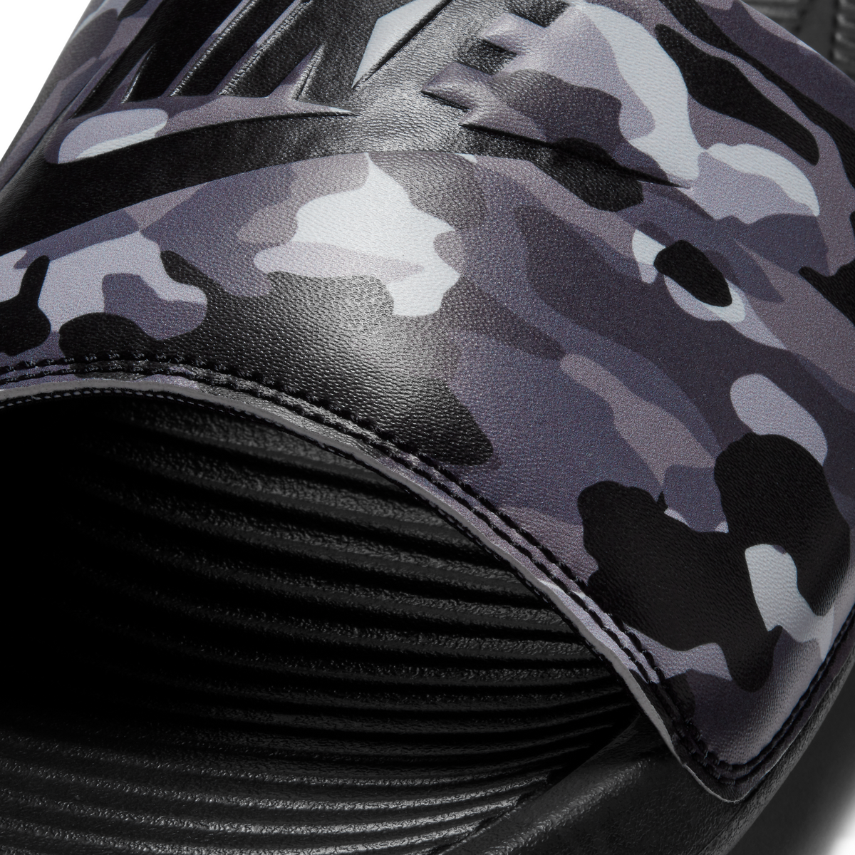Men's Nike Victori One Slides - Black / Gray Camo - product image from the listing.