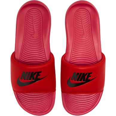 Men's Nike Victori One Slides - University Red / Black - product image from the listing.