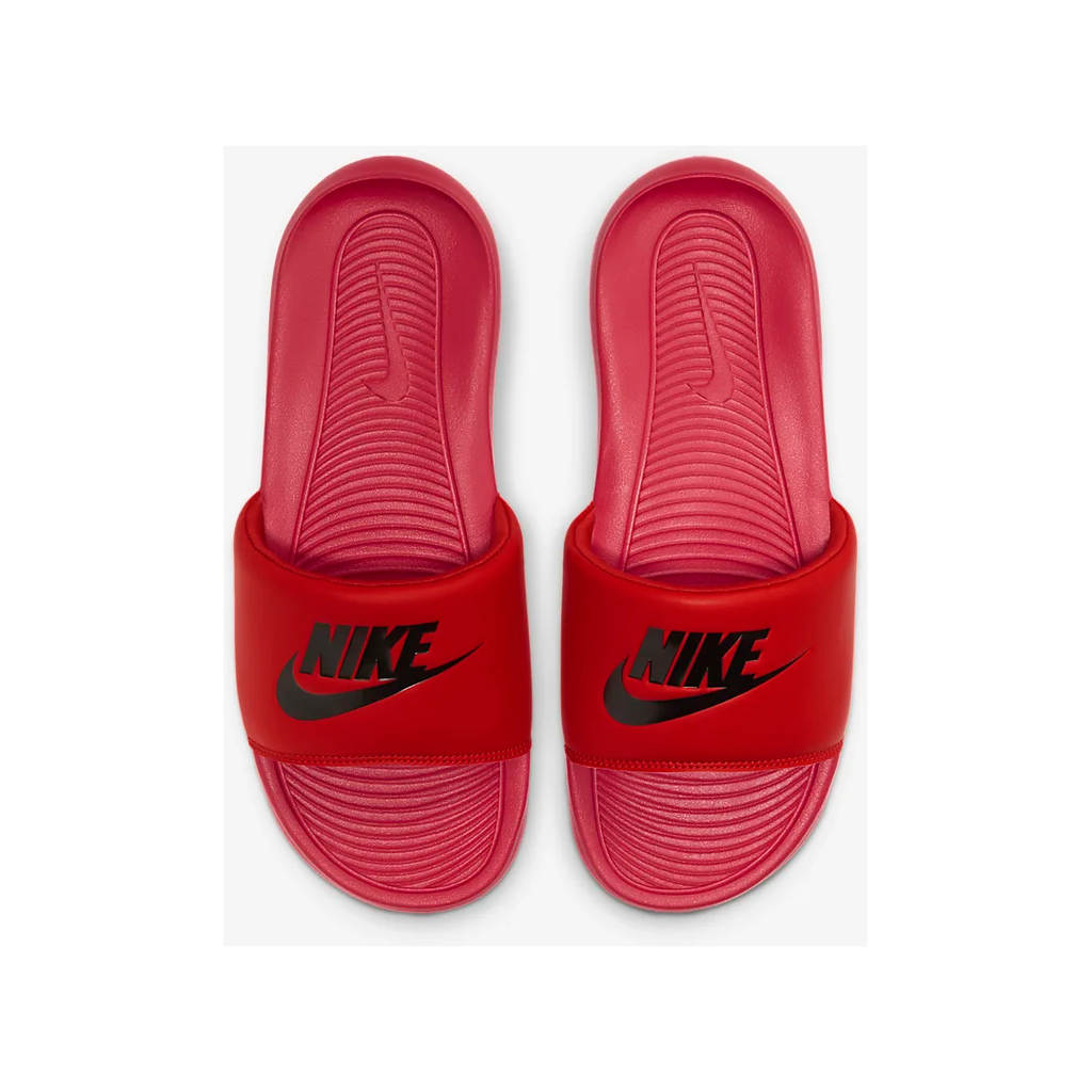Men's Nike Victori One Slides - University Red / Black - product image from the listing.