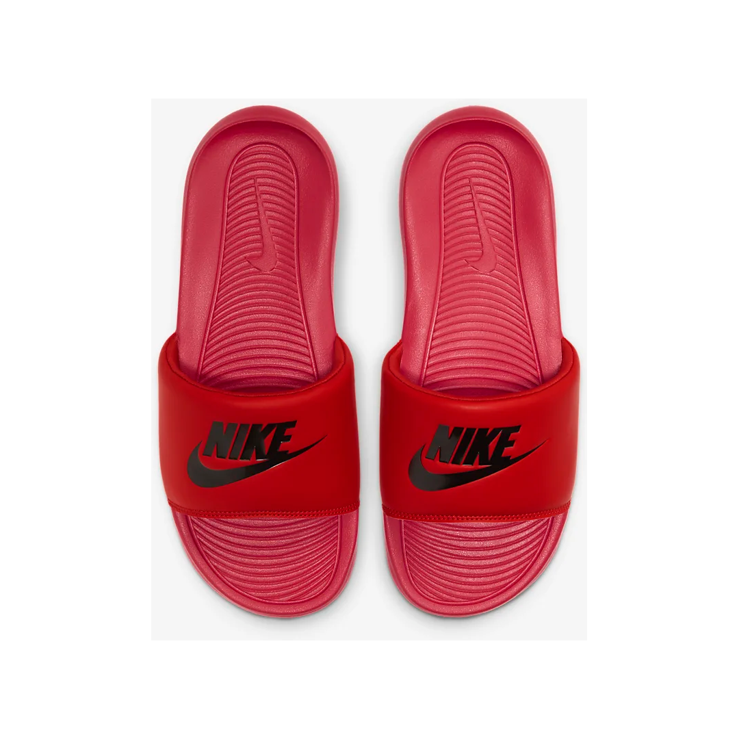 Men's Nike Victori One Slides - University Red / Black - product image from the listing.