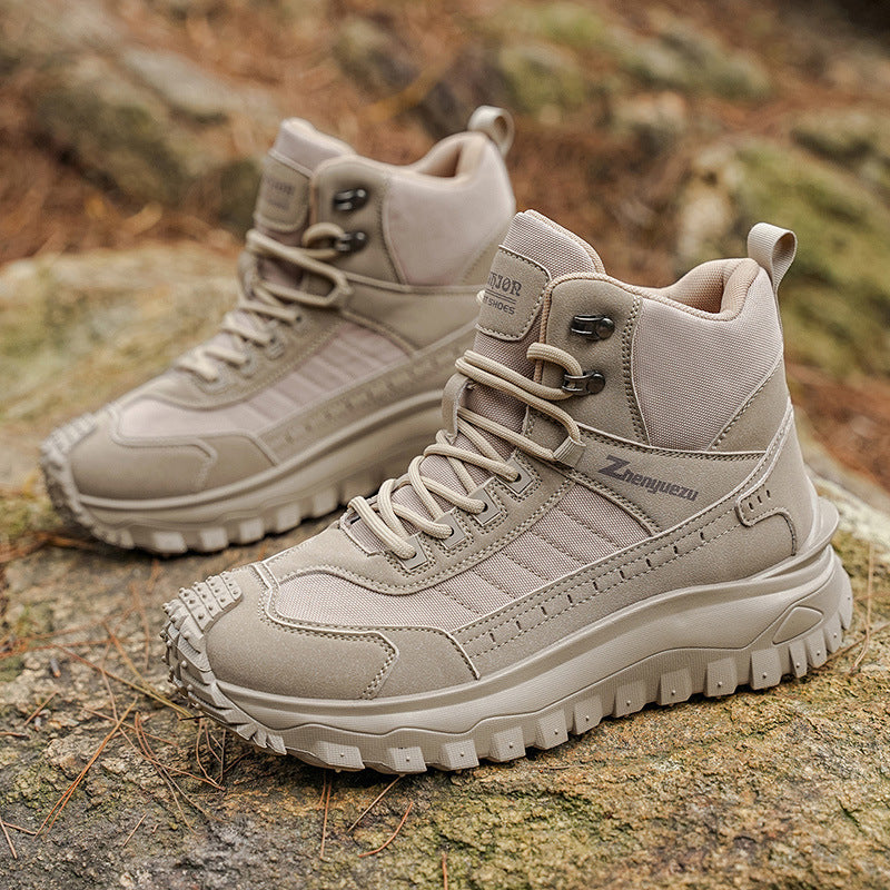 Men's Plus-Size Fall/Winter Boots for Outdoor, Casual, Athletic and Work Wear - Thick-Soled - product image from the listing.