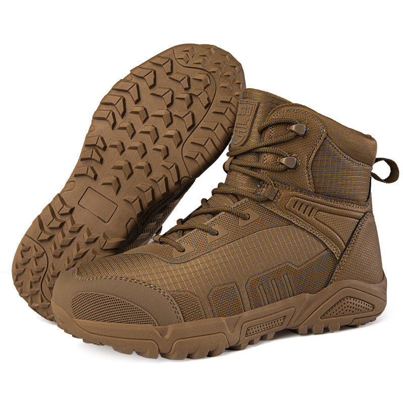 Men's Waterproof Non-Slip Mid-Calf Boots for Outdoor Adventure, Rescue, Work and Hiking - Wear-Resistant - product image from the listing.
