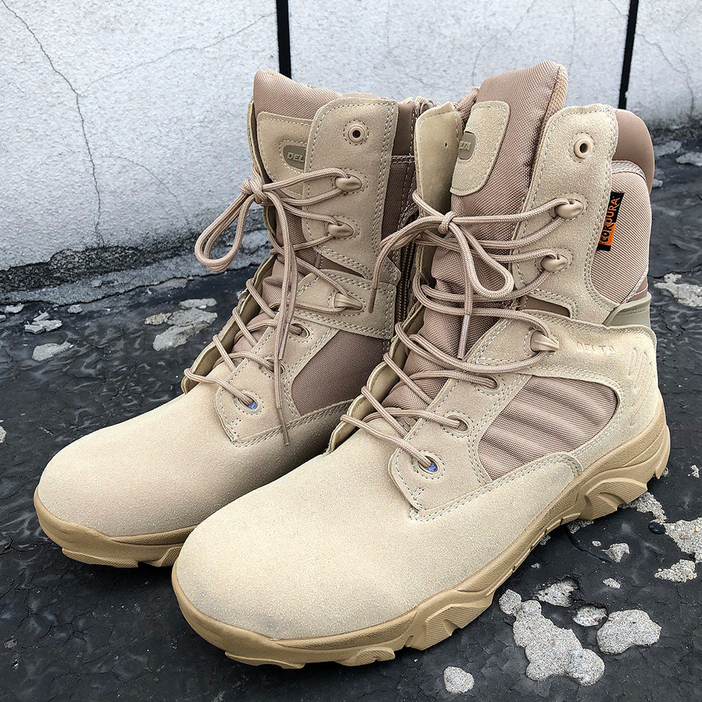 Delta High-Top Tactical Boots for Men and Women - Outdoor Hiking, Mountaineering and Desert Boots - product image from the listing.