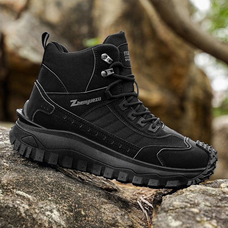 Men's Plus-Size Fall/Winter Boots for Outdoor, Casual, Athletic and Work Wear - Thick-Soled - product image from the listing.