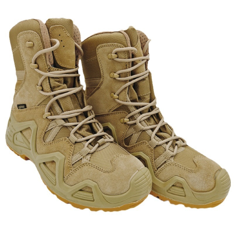 Men's Lightweight Breathable High-Top Hiking Boots with Impact and Puncture Resistance - product image from the listing.