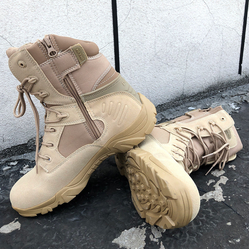 Delta High-Top Tactical Boots for Men and Women - Outdoor Hiking, Mountaineering and Desert Boots - product image from the listing.