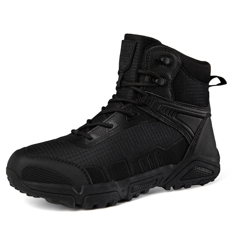 Men's Waterproof Non-Slip Mid-Calf Boots for Outdoor Adventure, Rescue, Work and Hiking - Wear-Resistant - product image from the listing.
