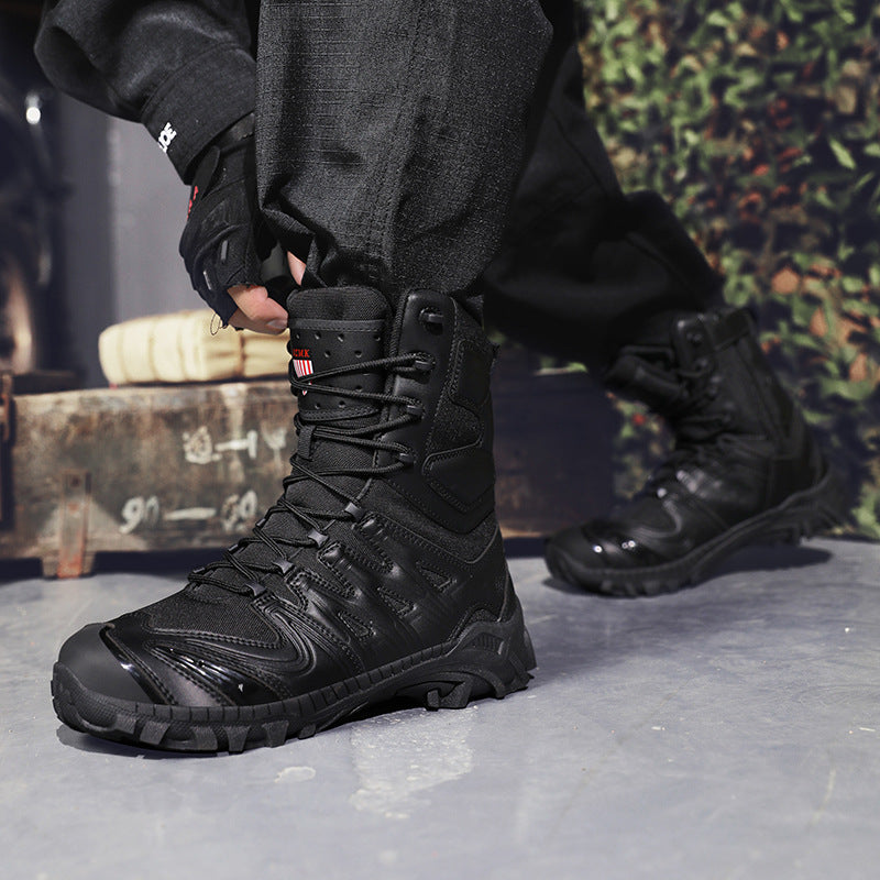 Men's Martens Combat and Tactical Boots - Waterproof, Breathable Footwear for Hiking, Running, Work and Desert Use - product image from the listing.