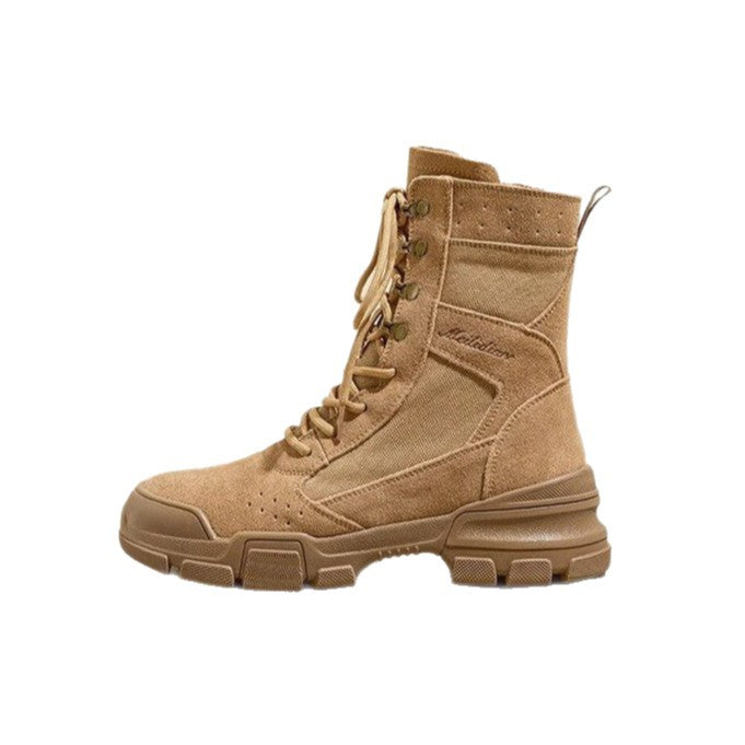 2025 Women's Ankle Boots for Hiking, Trekking, Travel and Desert Use - Summer Chunky-Soled Work-Style Boots - product image from the listing.