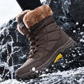 New Fashionable Lightweight Cotton Boots for Women - Winter Outdoor High-Top Fleece-Lined Warm Thick-Soled/ Snow Boots - product image from the listing.