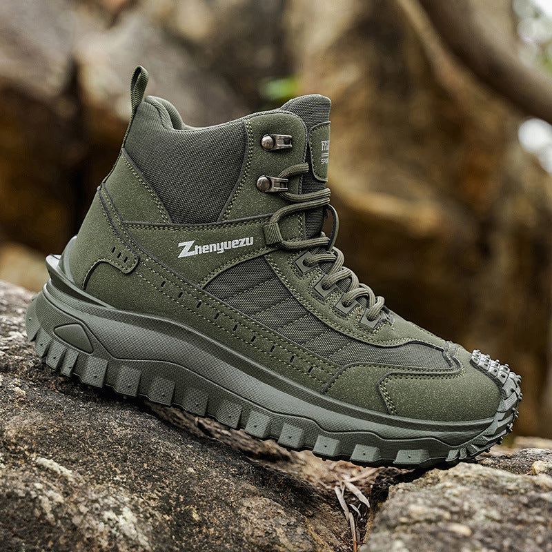 Men's Plus-Size Fall/Winter Boots for Outdoor, Casual, Athletic and Work Wear - Thick-Soled - product image from the listing.