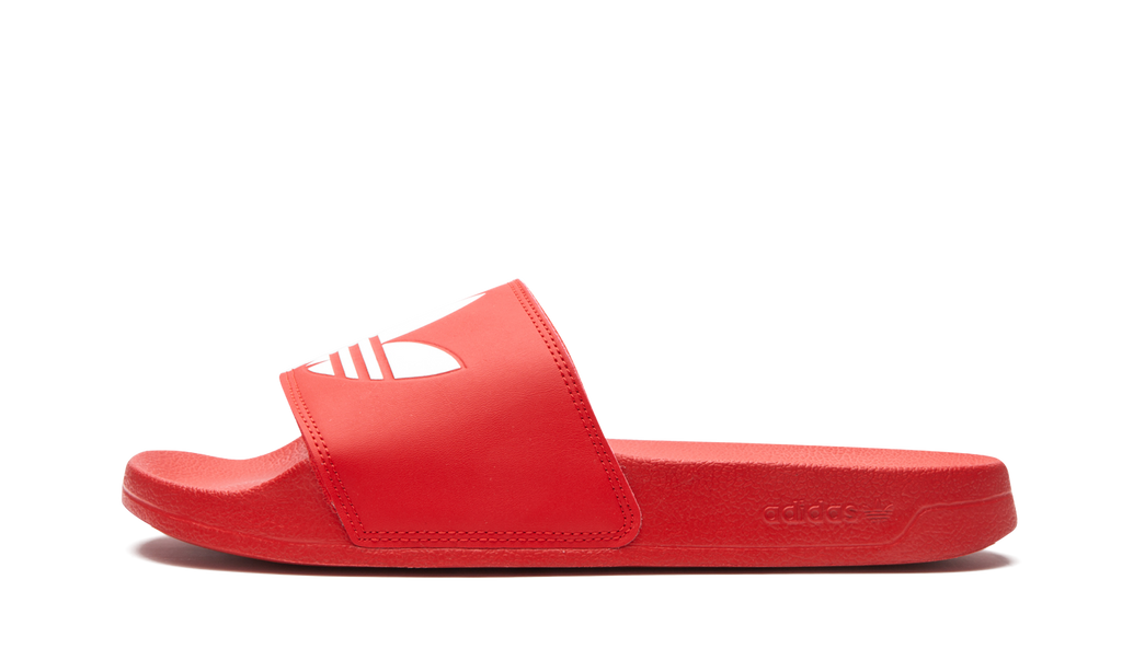 "RED WHITE" ADILETTE LITE SLIDES FU8296 - product image from the listing.