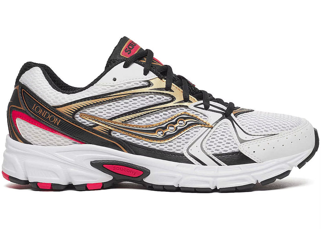 Saucony Ride Millennium London City Pack - WHITE/GOLD/BLACK for Men - product image from the listing.