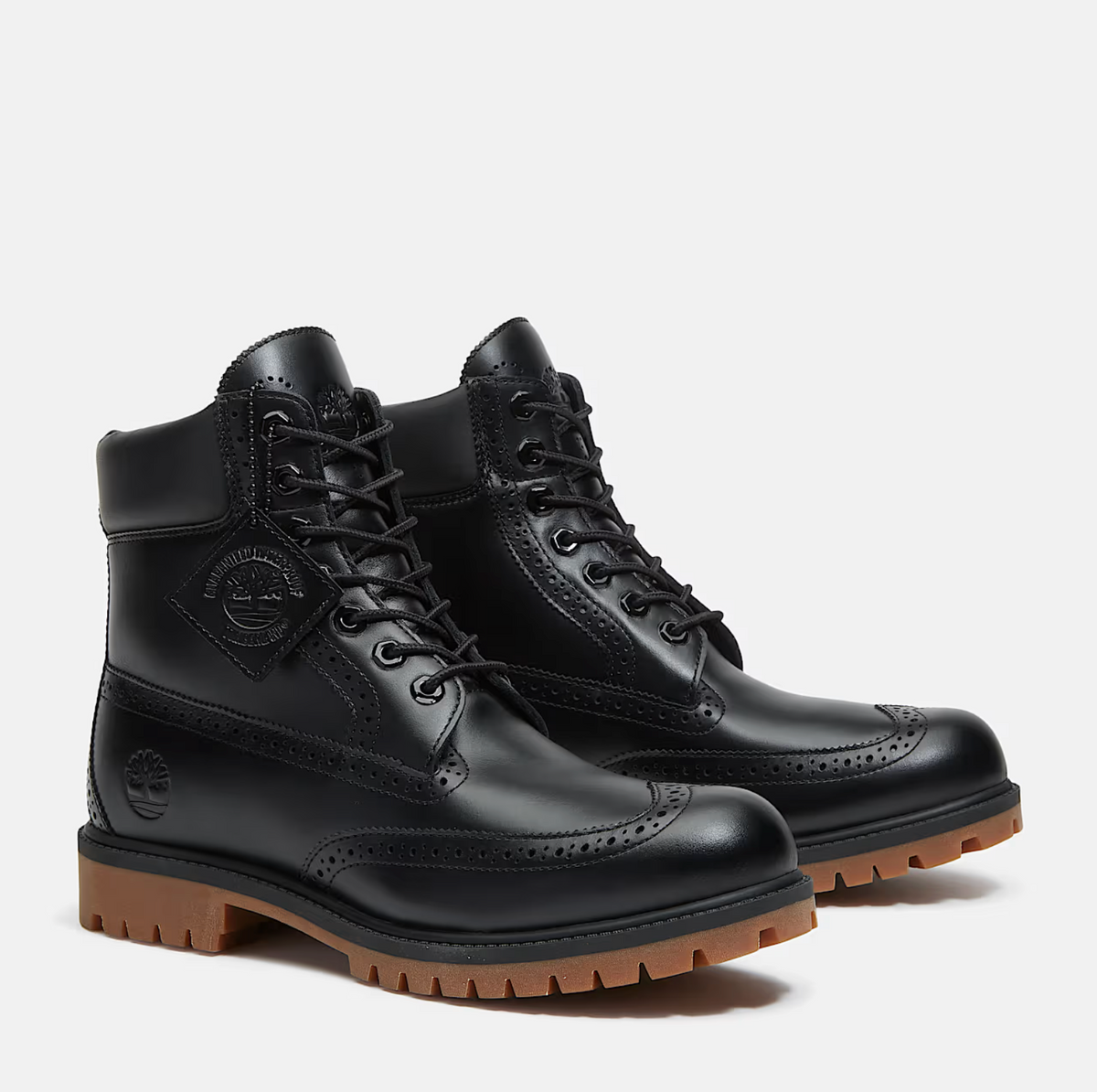 Timberland® Heritage 6-Inch Waterproof Boot - BLACK/FULL-GRAIN for Men - product image from the listing.