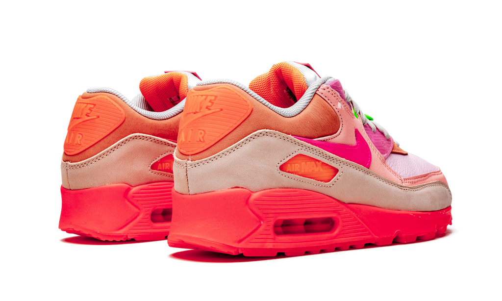 Women's AIR MAX 90 PRM "Platinum Crimson/Bright Purple" CT3449 600 - product image from the listing.