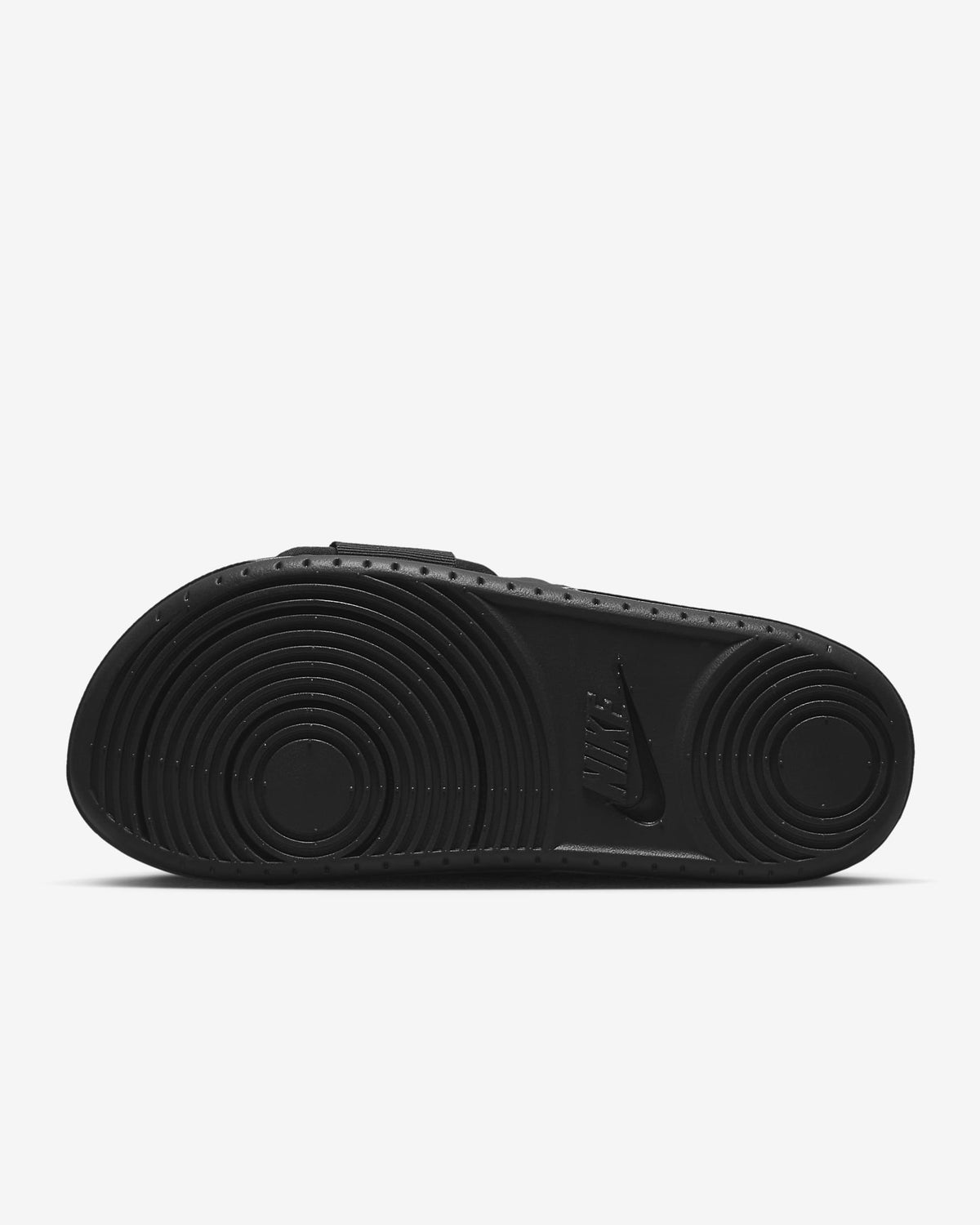 Women's Nike Offcourt Adjust Slides - Black / White - product image from the listing.