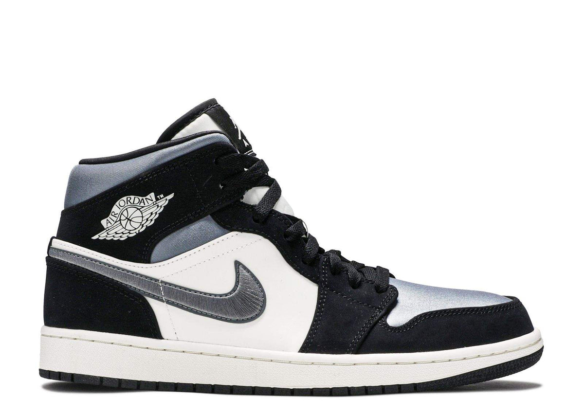Air Jordan 1 Mid SE 'Satin Smoke Grey' Footwear - product image from the listing.