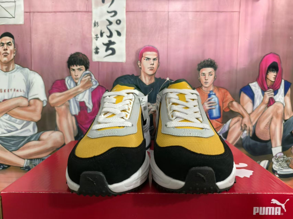 PUMA Rider Elite Sneakers in Yellow, in Black and Green - product image from the listing.