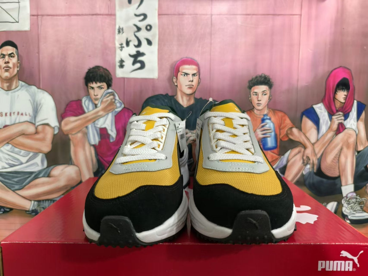 PUMA Rider Elite Sneakers in Yellow, in Black and Green - product image from the listing.