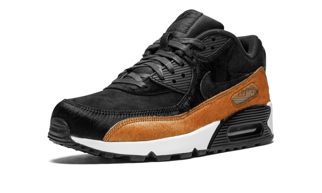 Women's AIR MAX 90 LX MNS "Pony Hair - Black/Cider" 898512 005 - product image from the listing.