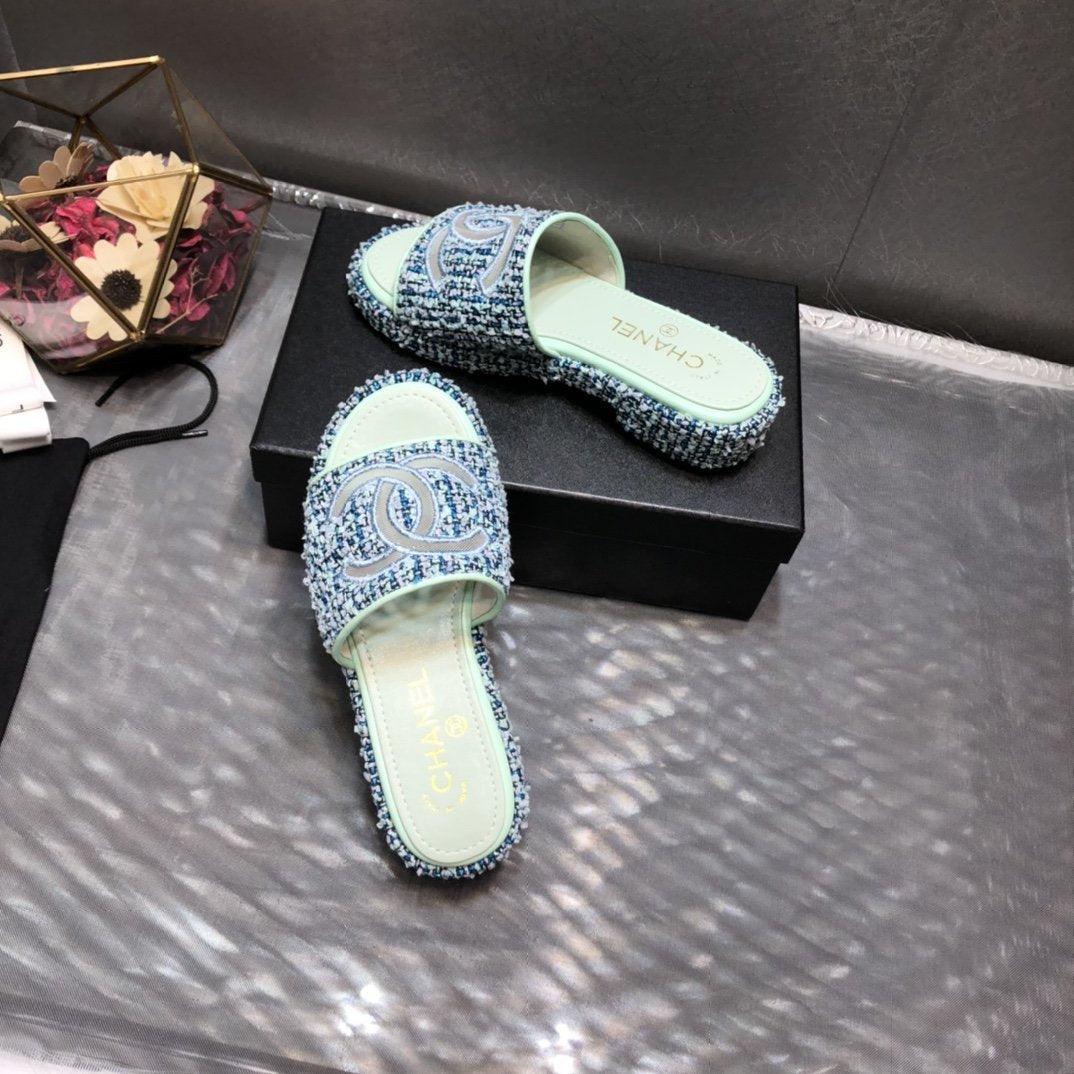 Sandals by Chanel - product photo shown in the listing for this item.