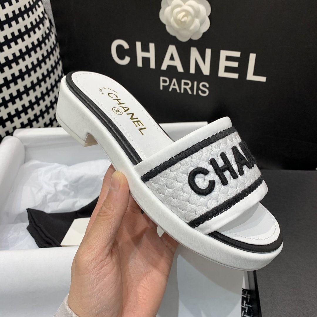 Sandals by Chanel - product photo shown in the listing for this item.