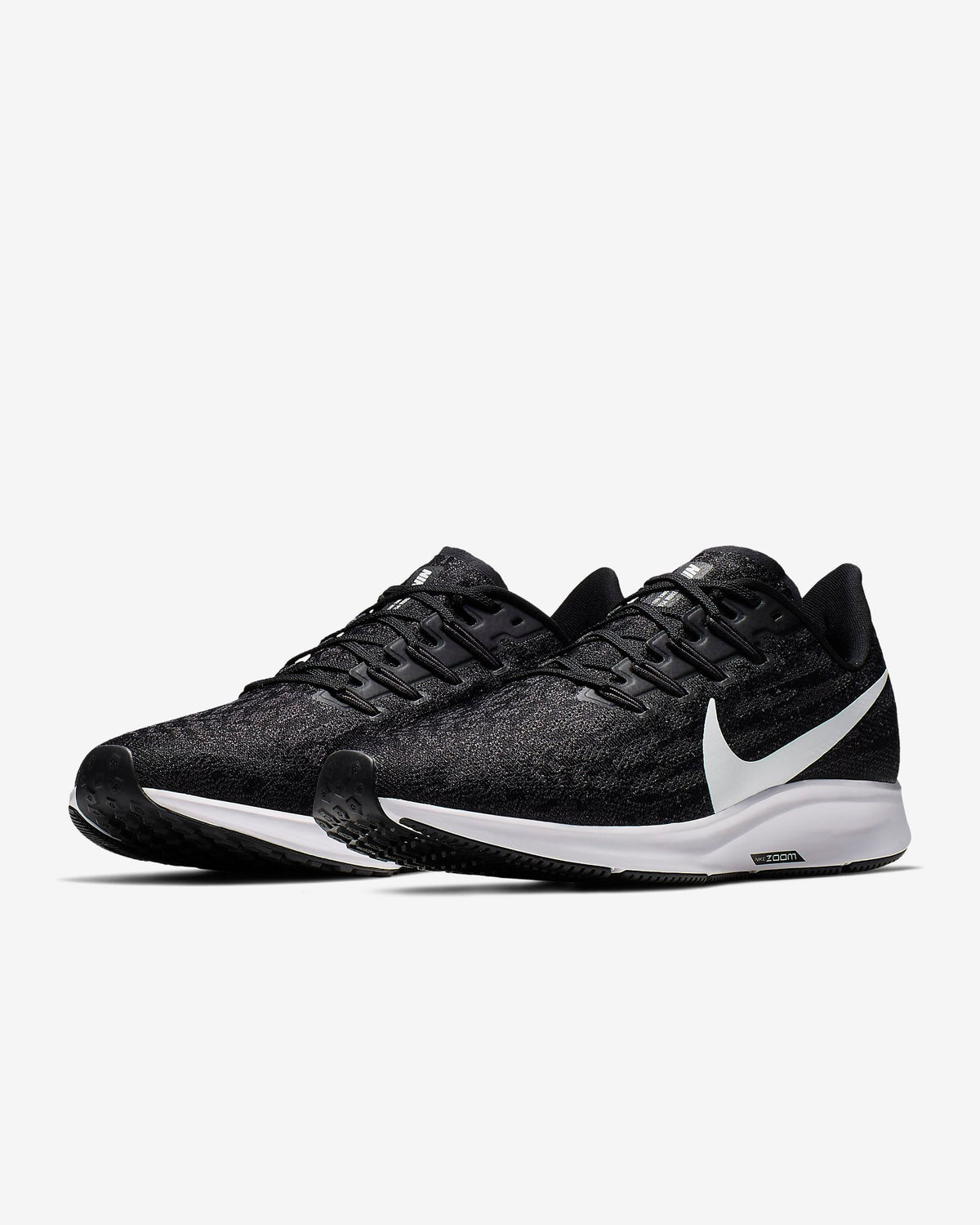 Nike Air Zoom Pegasus 36 Running Shoes in Black White AQ2203-002 - product image from the listing.