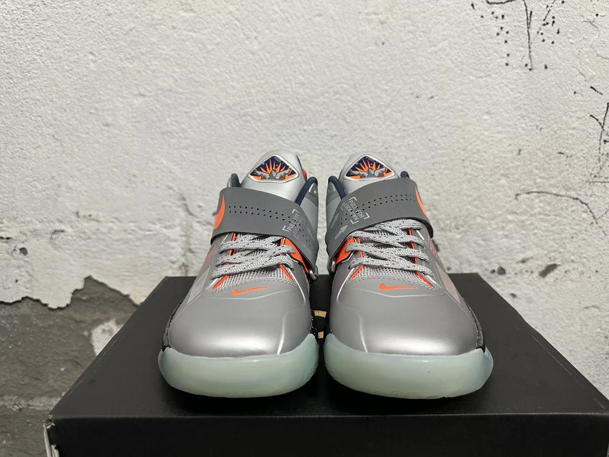 Nike KD 6 All-Star Basketball Shoes in Silver Orange - product image from the listing.