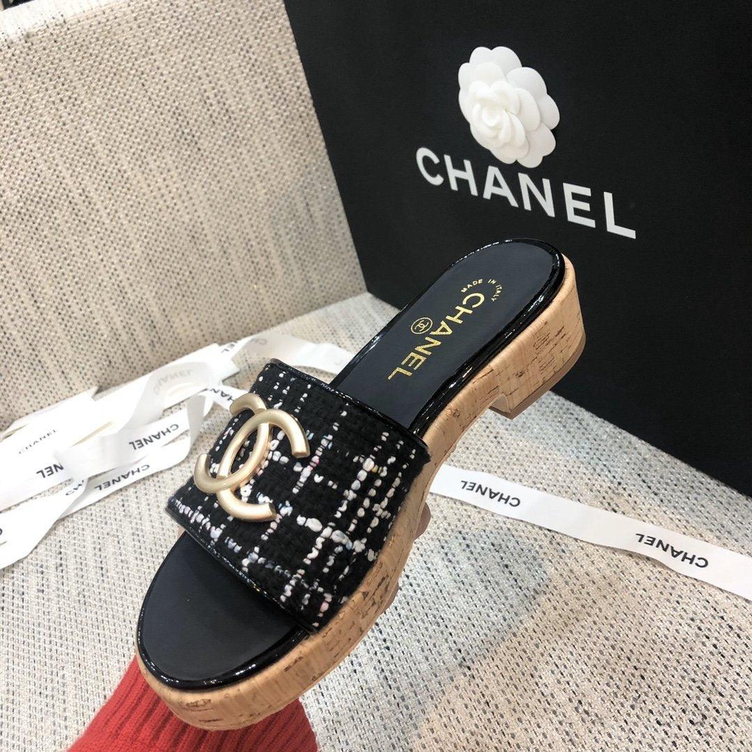 Sandals by Chanel - product photo shown in the listing for this item.