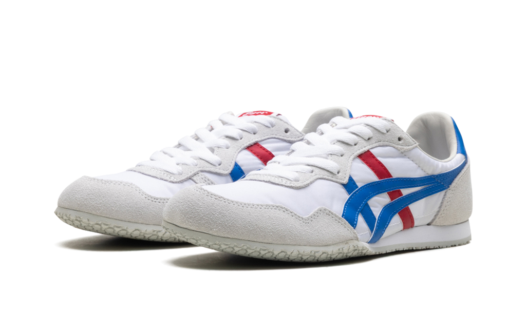 Onitsuka Tiger Serrano in White Directoire Blue Red 155166 - product image from the listing.