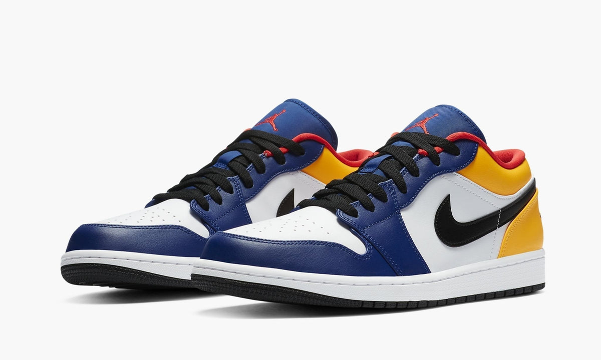 "Deep Royal / Yellow" Air Jordan 1 Low - product image from the listing.