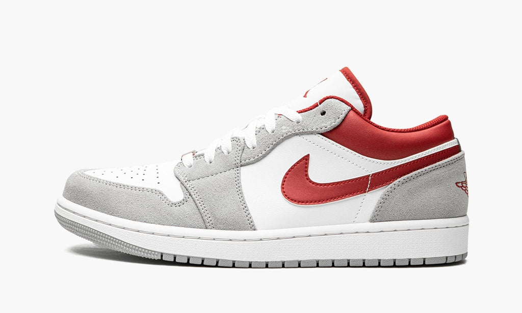 "White / Grey / Red" AIR JORDAN 1 LOW SE - product image from the listing.