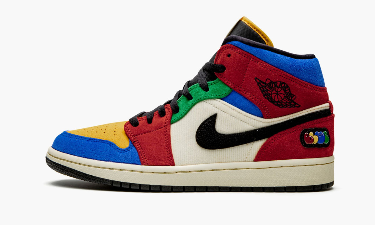 "Blue The Great - Fearless" Air Jordan 1 Mid - product image from the listing.