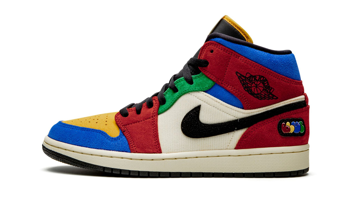 "Blue The Great - Fearless" Air Jordan 1 Mid - product image from the listing.