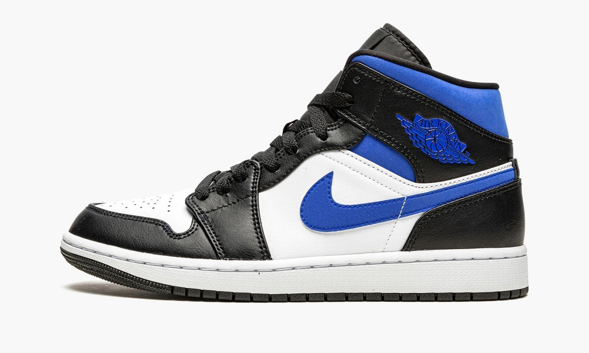 "Racer Blue / Black / White" Air Jordan 1 Mid - product image from the listing.