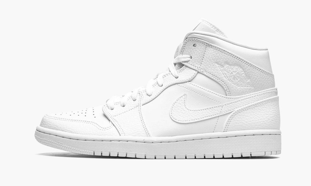 "Triple White" Air Jordan 1 Mid - product image from the listing.