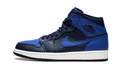 Air Jordan 1 Mid Obsidian in Royal - product image from the listing.