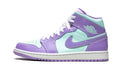 Air Jordan 1 Mid Purple Pulse / in Glacier Blue - product image from the listing.