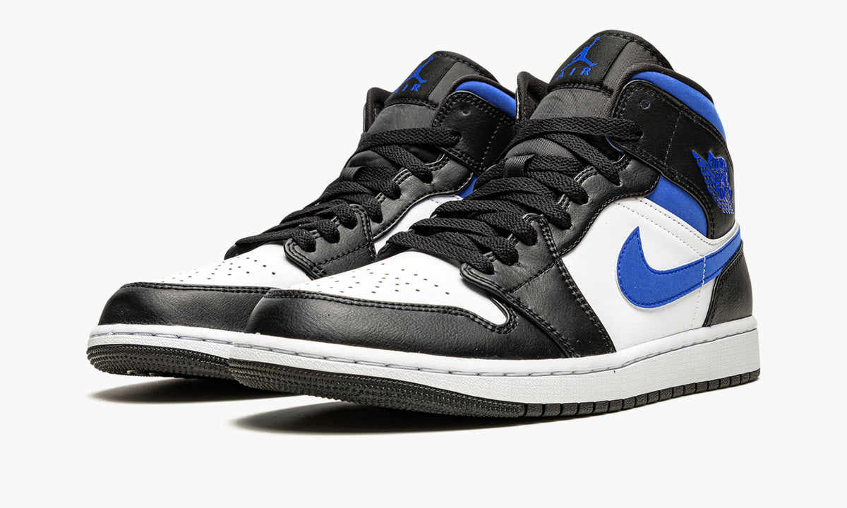 Air Jordan 1 Mid Racer in Blue / Black / White - product image from the listing.