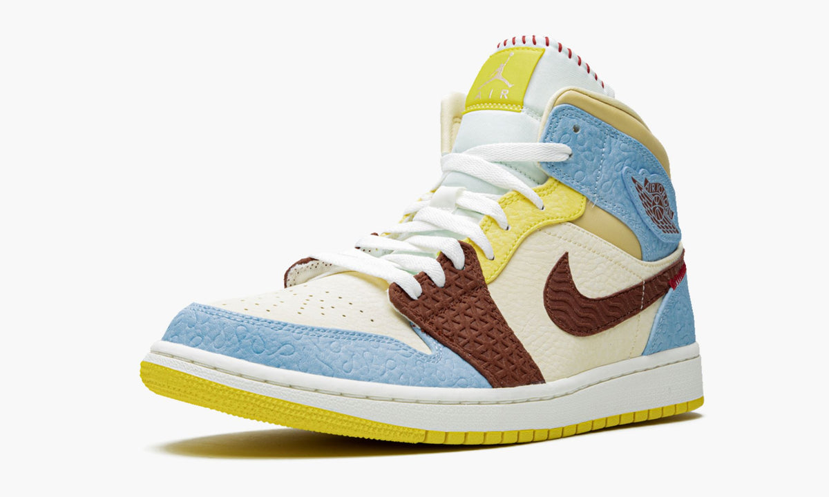 "Maison Chateau Rouge Fearless" Air Jordan 1 Mid SE - product image from the listing.