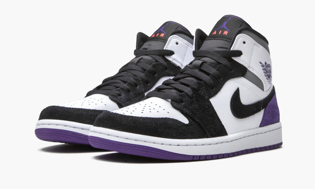 Air Jordan 1 Mid SE Court in Purple Suede - product image from the listing.