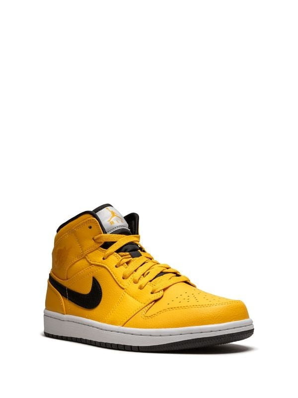 Air Jordan 1 Mid Taxi in Yellow - product image from the listing.