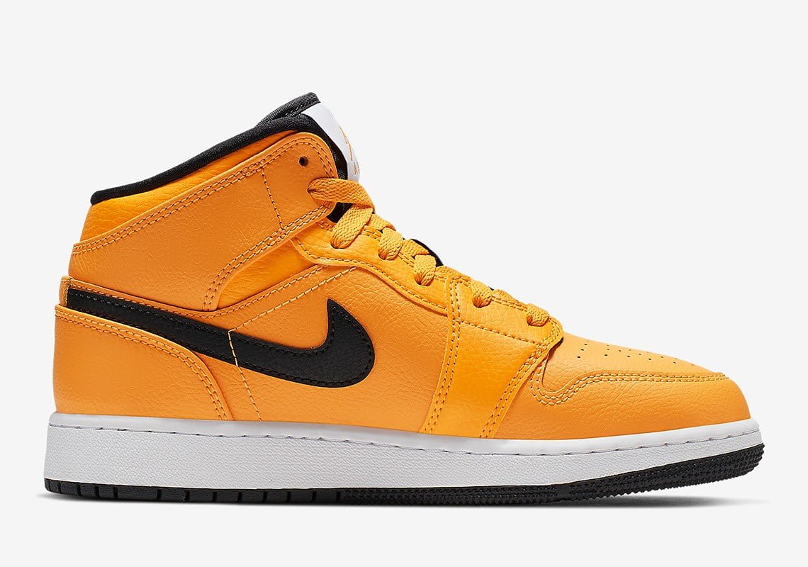 Air Jordan 1 Mid Taxi in Yellow - product image from the listing.